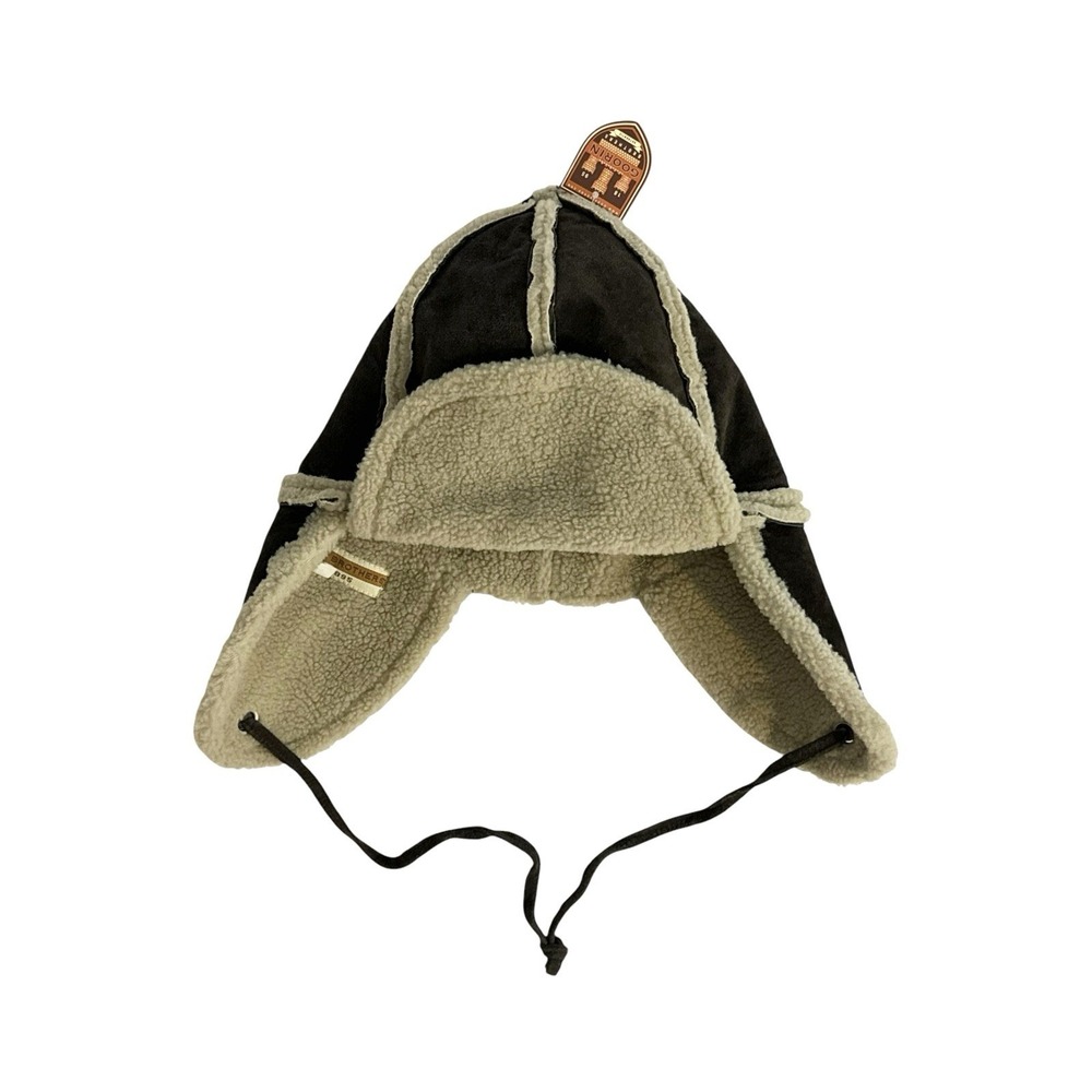 goorin bros leather trapper hat RARE NWT‎ genuine leather fur lined never used